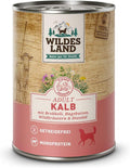WILDES LAND Nassfutter Hund Wild 6x400g Alleinfutter hoher Fleischanteil