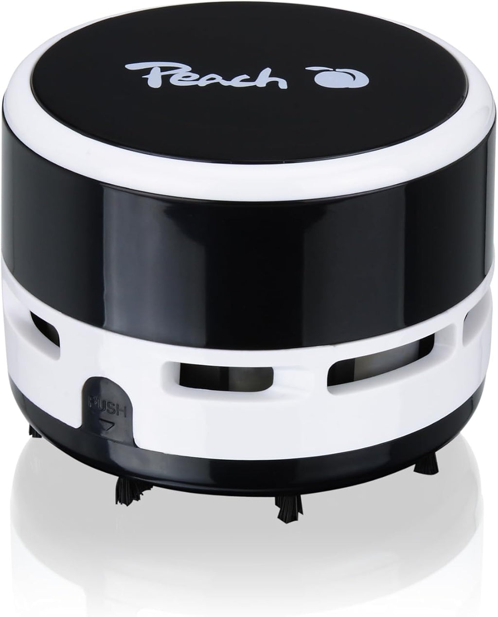 Peach PA105 Mini Staubsauger schwarz batteriebetrieben 2x AA hohe Saugkraft