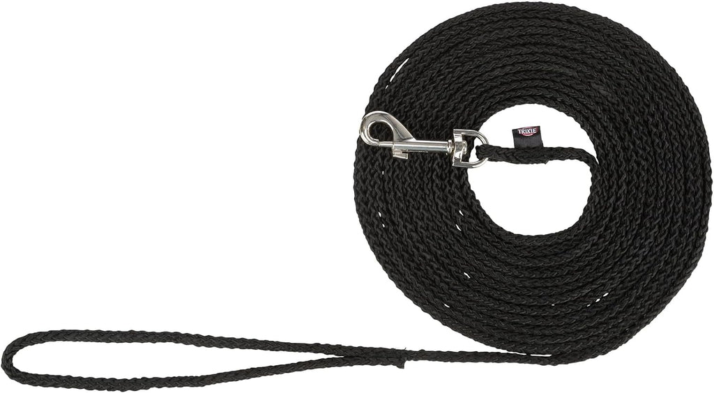 TRIXIE Schleppleine 5m ø5mm schwarz fuer kleine bis mittelgrosse Hunde 5m-15m
