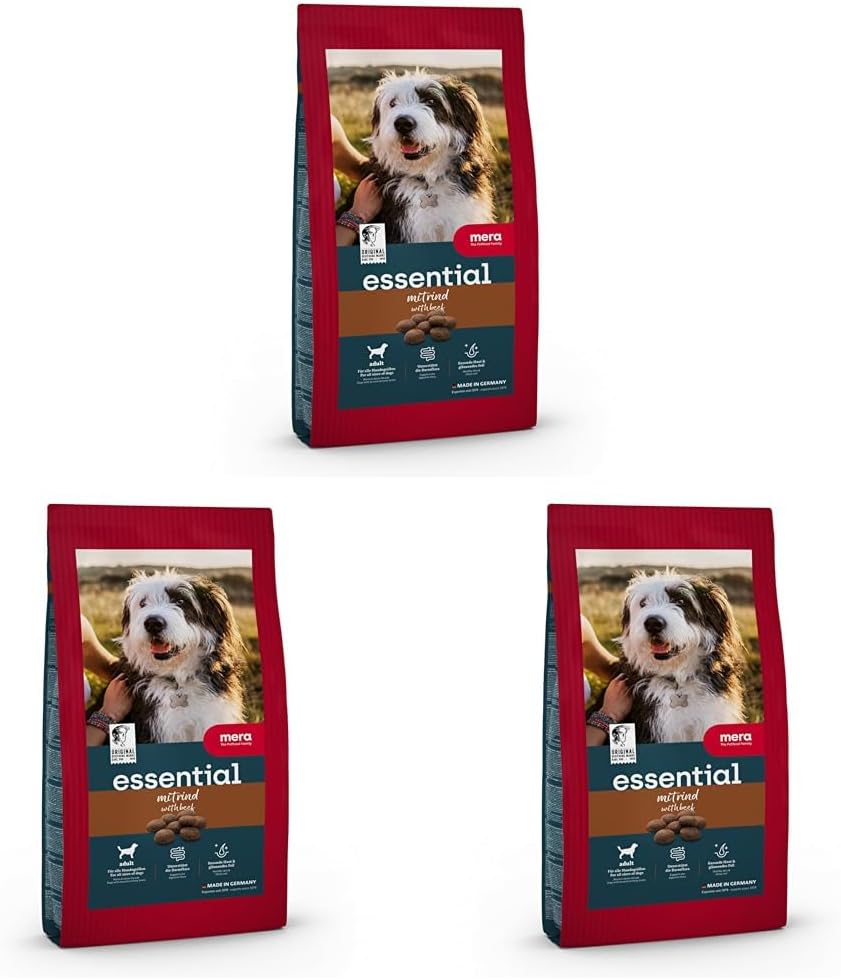Hundetrockenfutter Rind fuer ausgewachsene Hunde verschiedene Sorten