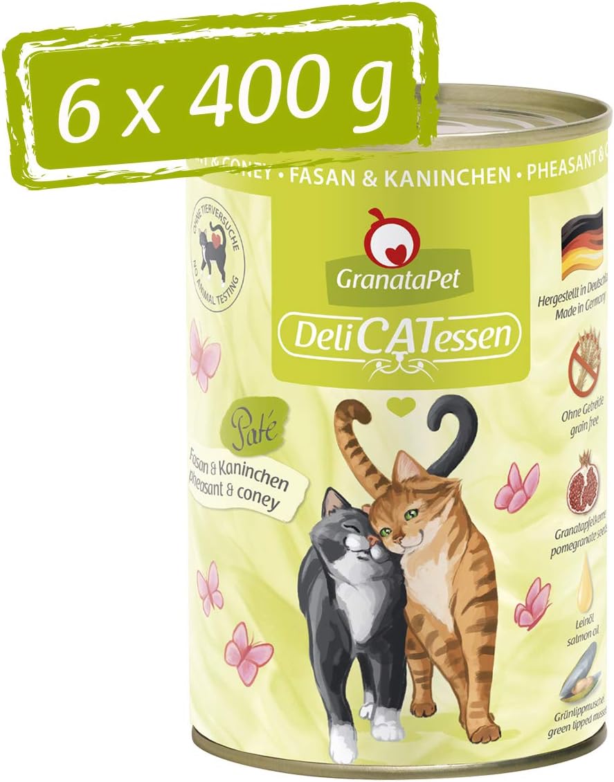 GranataPet DeliCatessen Wild Nassfutter fuer Katzen 6x400g, verschiedene Sorten 8