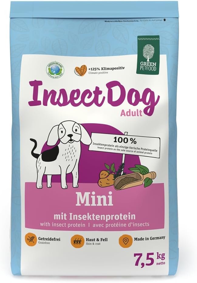 Green Petfood InsectDog Mini Adult Trockenfutter Suesskartoffel