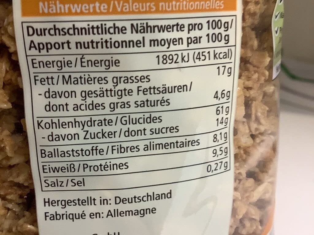 Bio Hafer Crunchy Schoko Knuspermuesli verschiedene Sorten