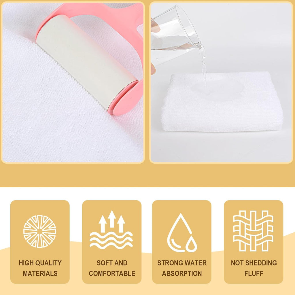 KinHwa Mikrofaser Handtuch 2er Pack 40x70 cm Grau hochsaugfaehig 70cm-100cm