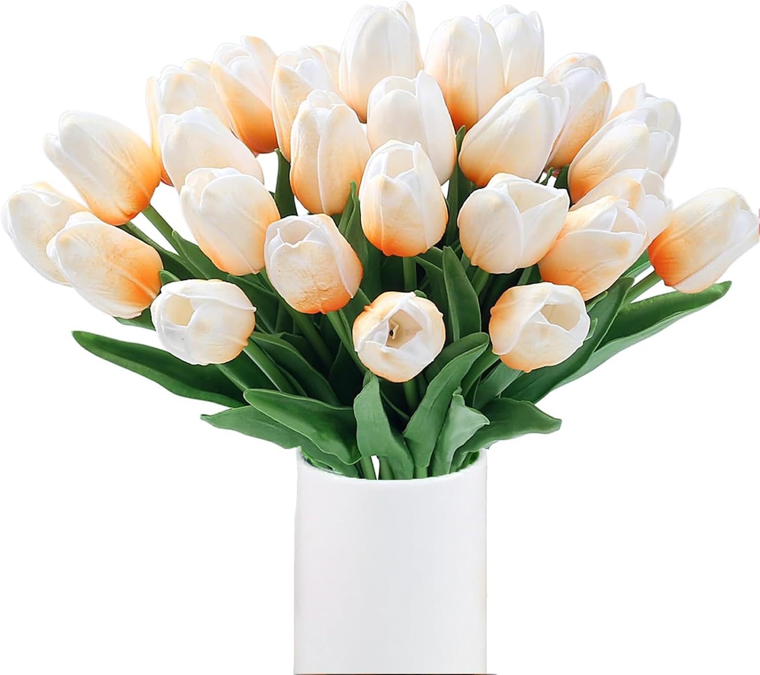 Kuenstliche Tulpen Real Touch Strauss 15 Stueck bunt kunstblumen