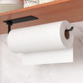 Kuechenrollenhalter Schwarz selbstklebend Unter Schrank Wandmontage ohne Bohren