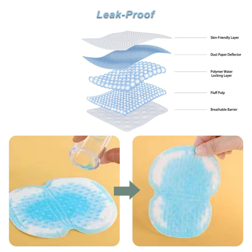60 Stueck Achselschweiss Pads selbstklebend ultraduenn absorbierend unsichtbar