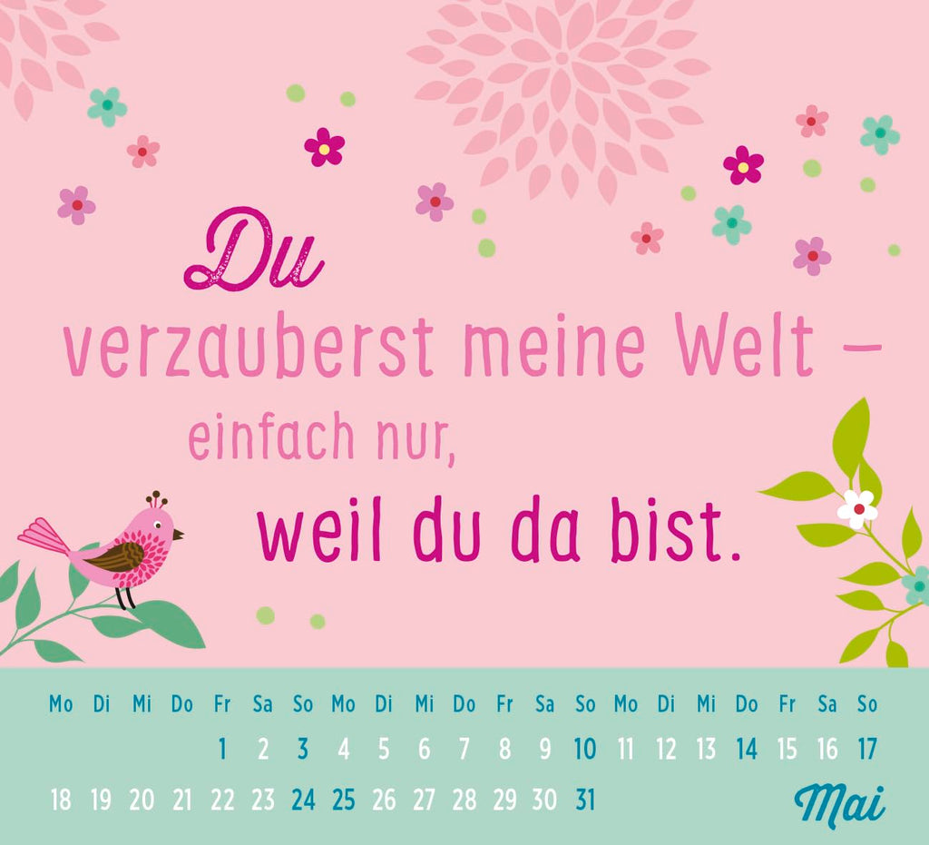 Tischkalender 2026 Mini fuer Schwesterherz Geschenk Kalender 2026