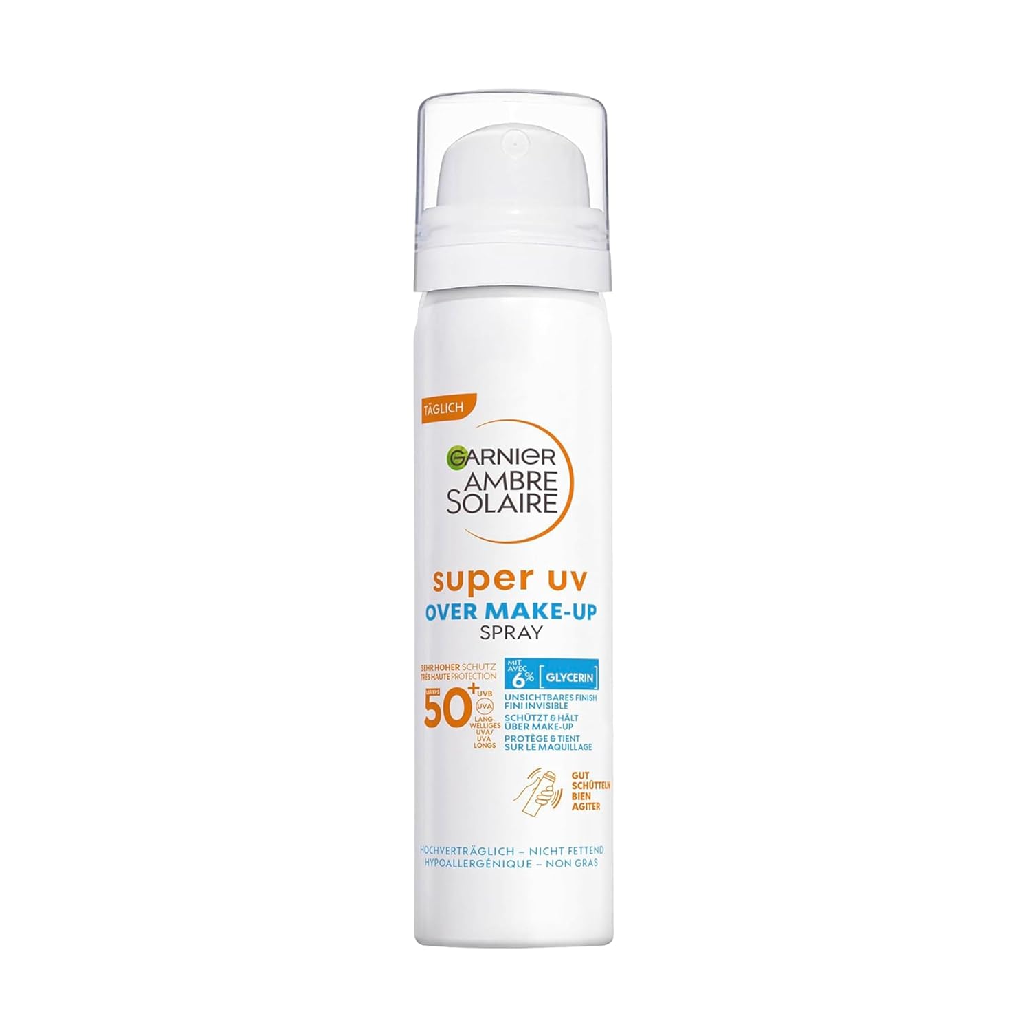Garnier Ambre Solaire Sonnen-Spray LSF 50+ Gesicht mit Hyaluronsaeure 75ml