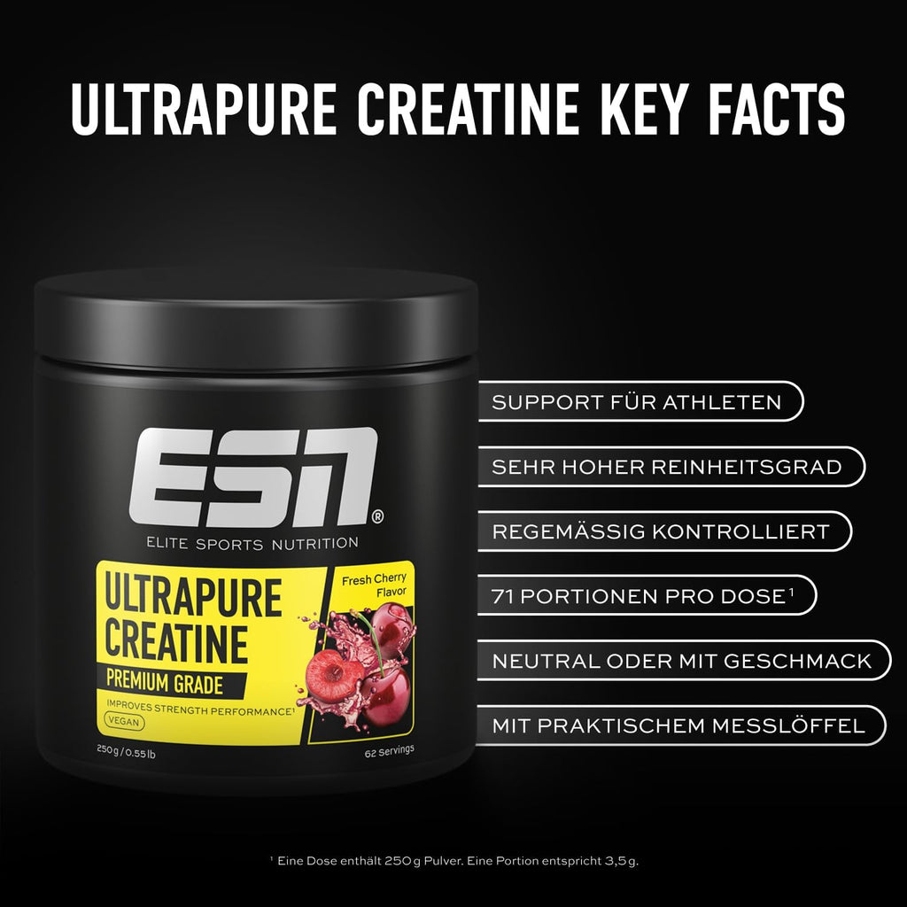 ESN Ultrapure Creatine Monohydrate Pulver vegan mikrofein