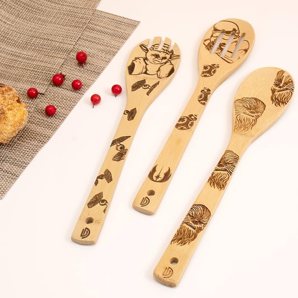Star Wars Holz Kochutensilien Set Kuechenhelfer Geschenk Fans