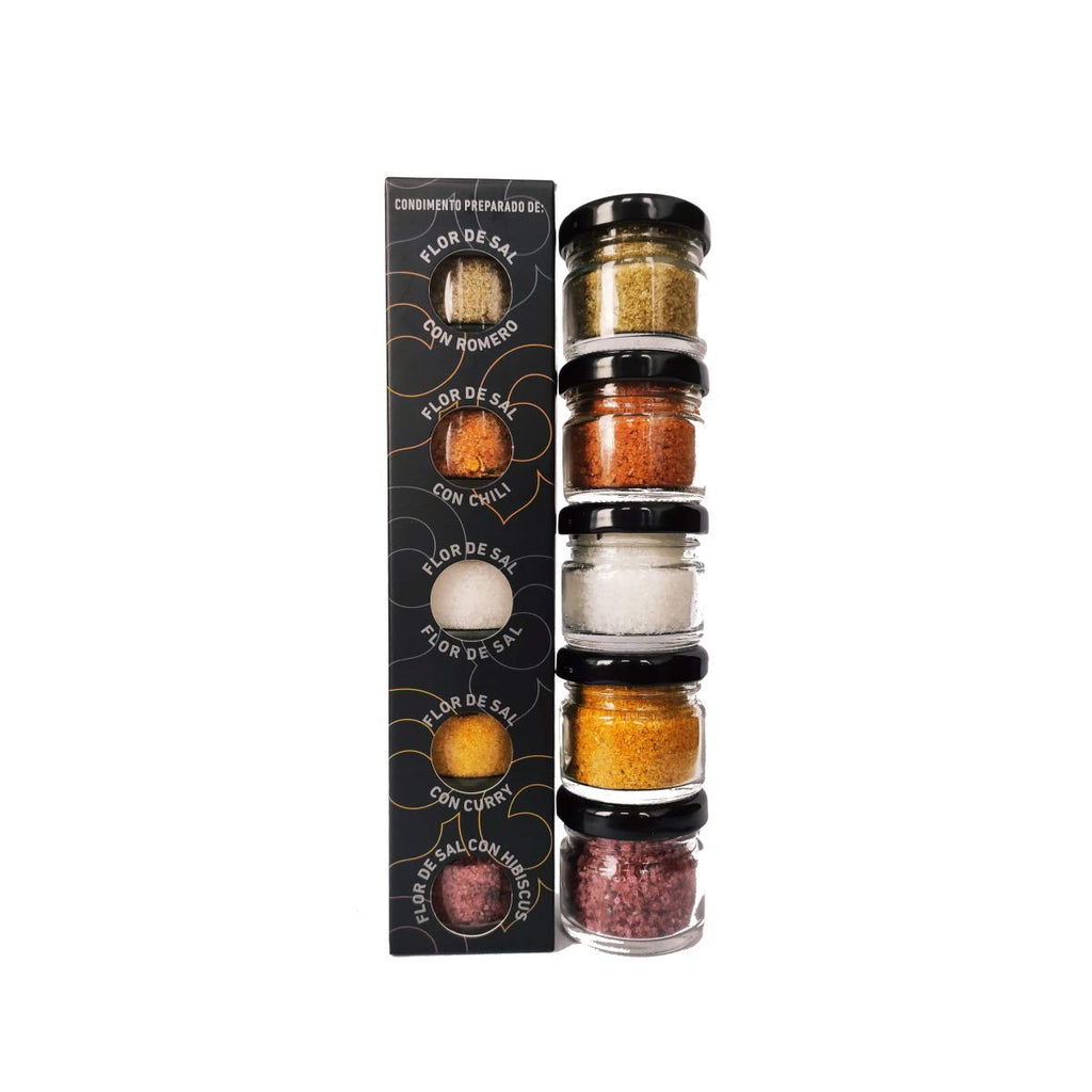 Flor de Sal Meersalz Set Mallorca 5×20 g Gourmet Salz
