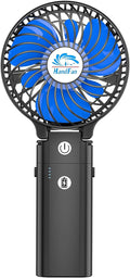HandFan 5200mAh Akku Ventilator 3 Stufen 180° faltbar USB Powerbank