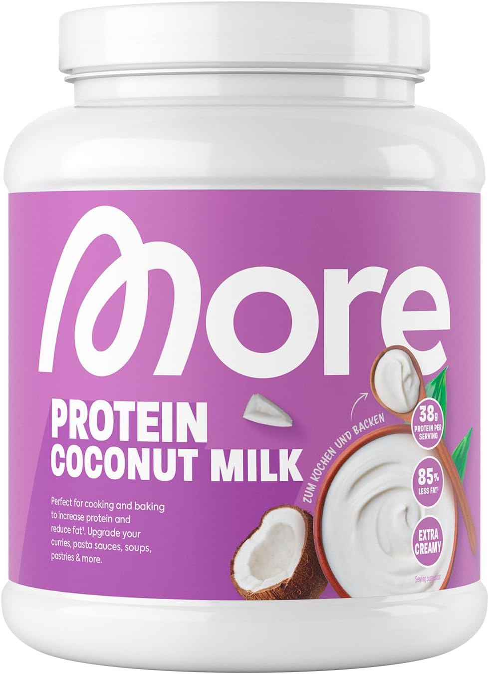 MORE Protein Sahne Pulver Whey-Konzentrat & Casein mit Laktase verschi