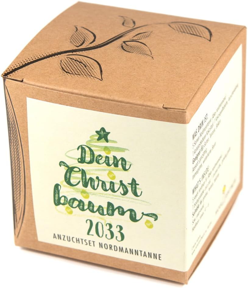 Nordmanntanne Anzuchtset Christbaum Samen Geschenkset Garten Zubehoer