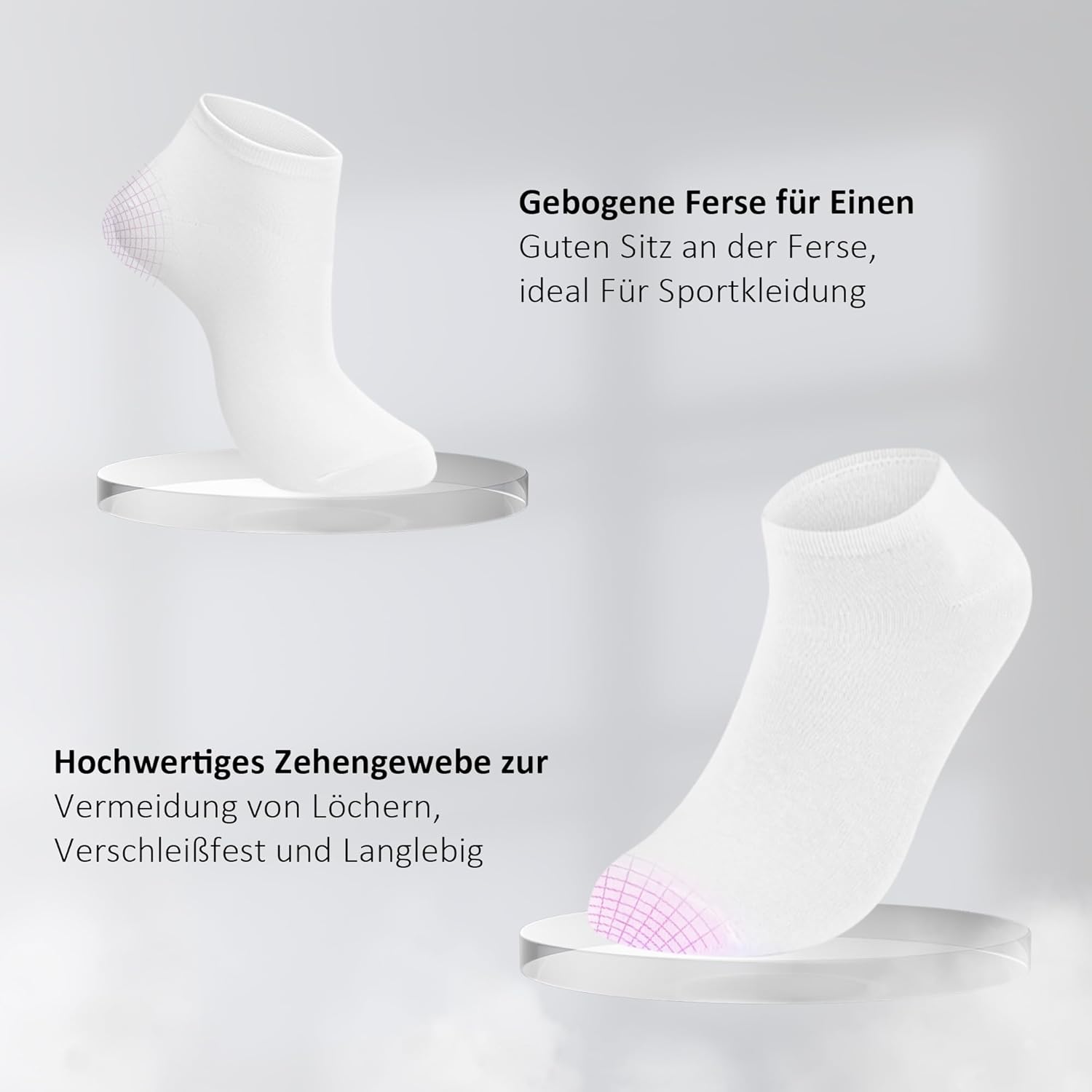 12 Paar Sneakersocken Kurz Unisex Baumwolle Groessen