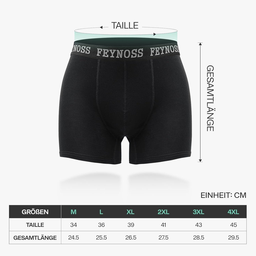 Boxershorts Herren 10er Pack - Baumwolle mit elastischem Bund, atmungsaktiv & oh