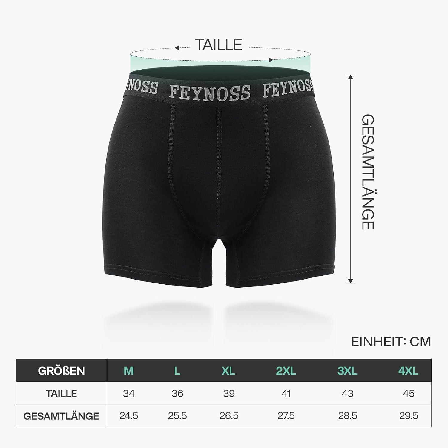 Boxershorts Herren 10er Pack - Baumwolle mit elastischem Bund, atmungsaktiv & oh