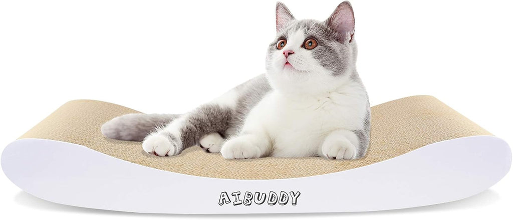 Katzen Kratzbrett Welle 44x25cm Karton Kratzmatte Katzenspielzeug Catnip