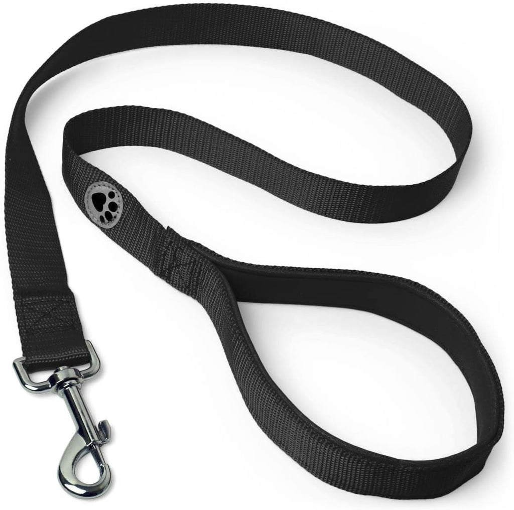 iGadgitz Hundeleine verstellbar 100cm-180cm gepolsterter Griff Schwarz
