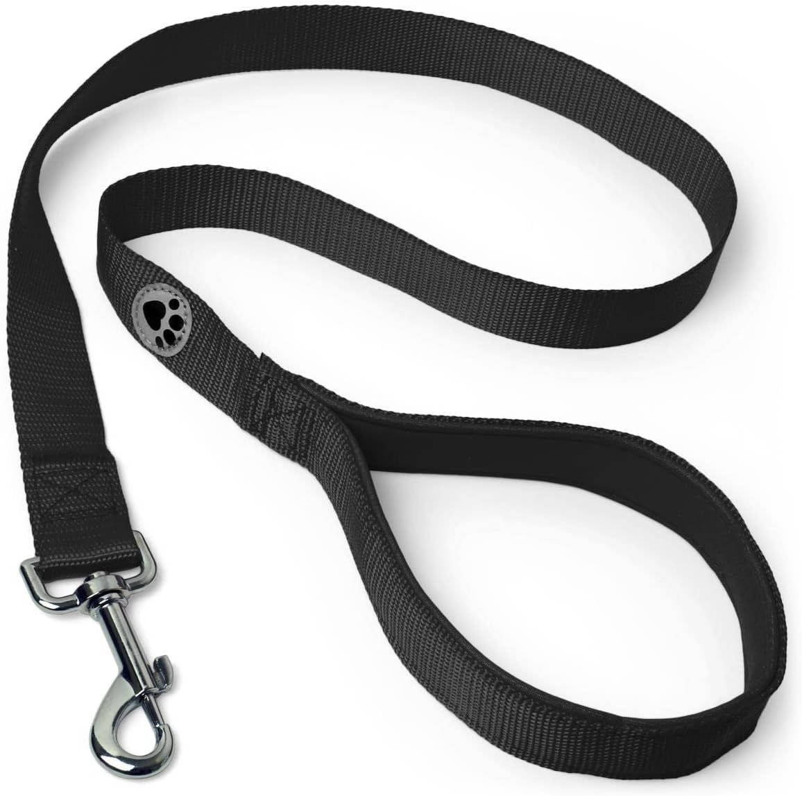 iGadgitz Hundeleine verstellbar 100cm-180cm gepolsterter Griff Schwarz