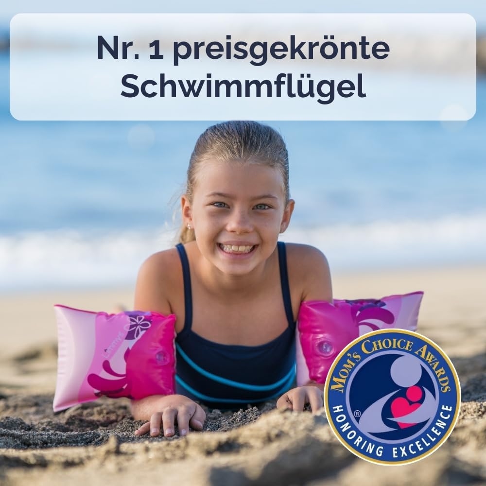 Limmys Kinder-Schwimmfluegel 1-6 Jahre, doppelte Luftkammer, rutschfest