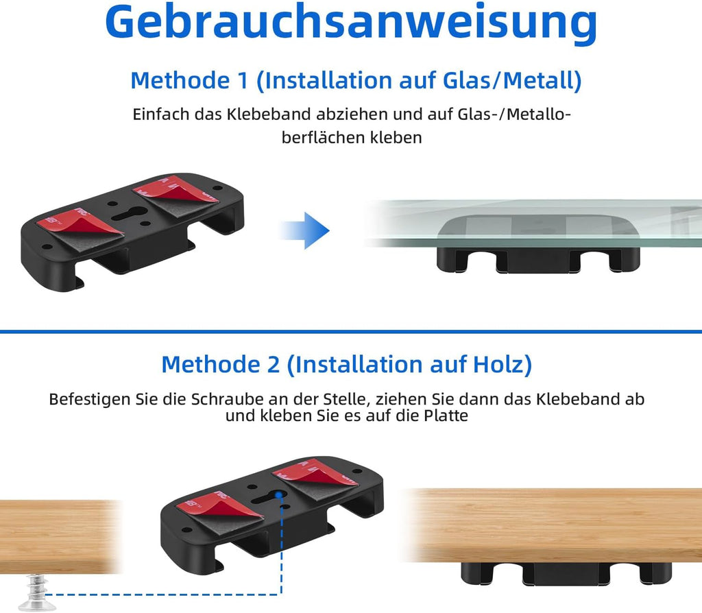 Controller Halter unter Tisch selbstklebend fuer PS5 PS4 Aufbewahrung