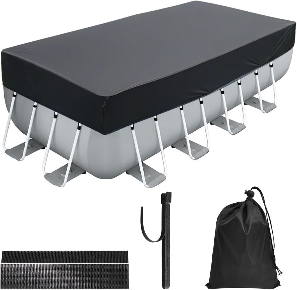 Poolabdeckung 220 x 150 cm Rechteckig - 210D Oxford, UV-bestaendig, Schutz