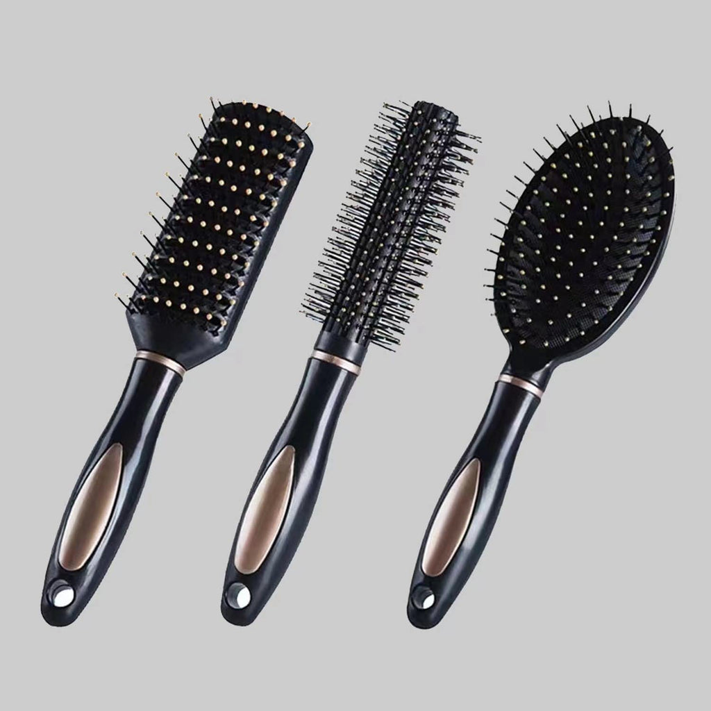 3er-Set Haarbuersten antistatisch Massagebuerste fuer nasses und trockenes Haar
