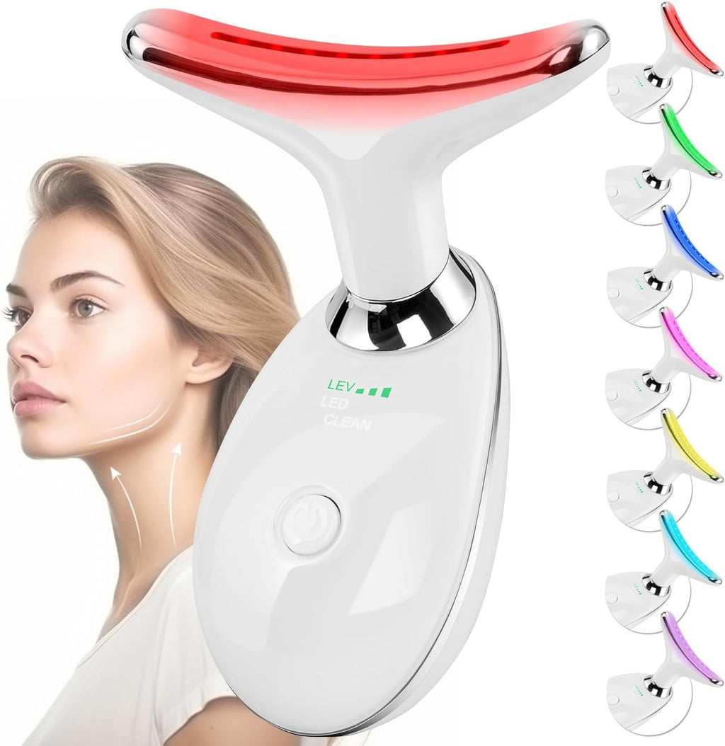 EMS Gesichtsmassagegeraet V-Shape Lifting 3 Modi 45°C Schwarz