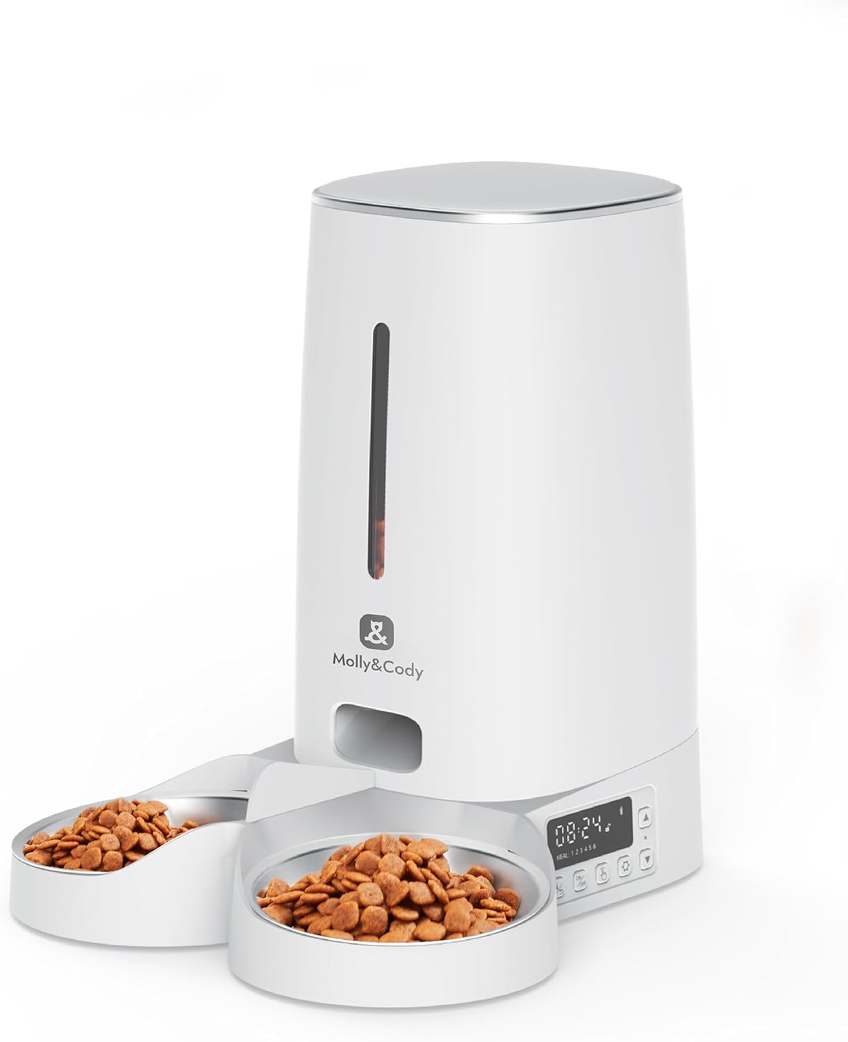 Molly&Cody Trinkbrunnen Spring fuer Katzen und Hunde, Edelstahl, leise Pumpe