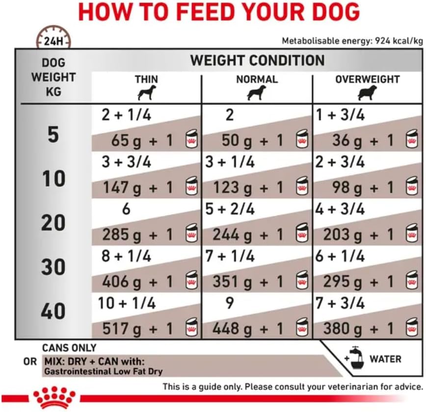 Royal Canin Gastrointestinal Low Fat Mousse 12x200g Diaetfutter fuer Hunde