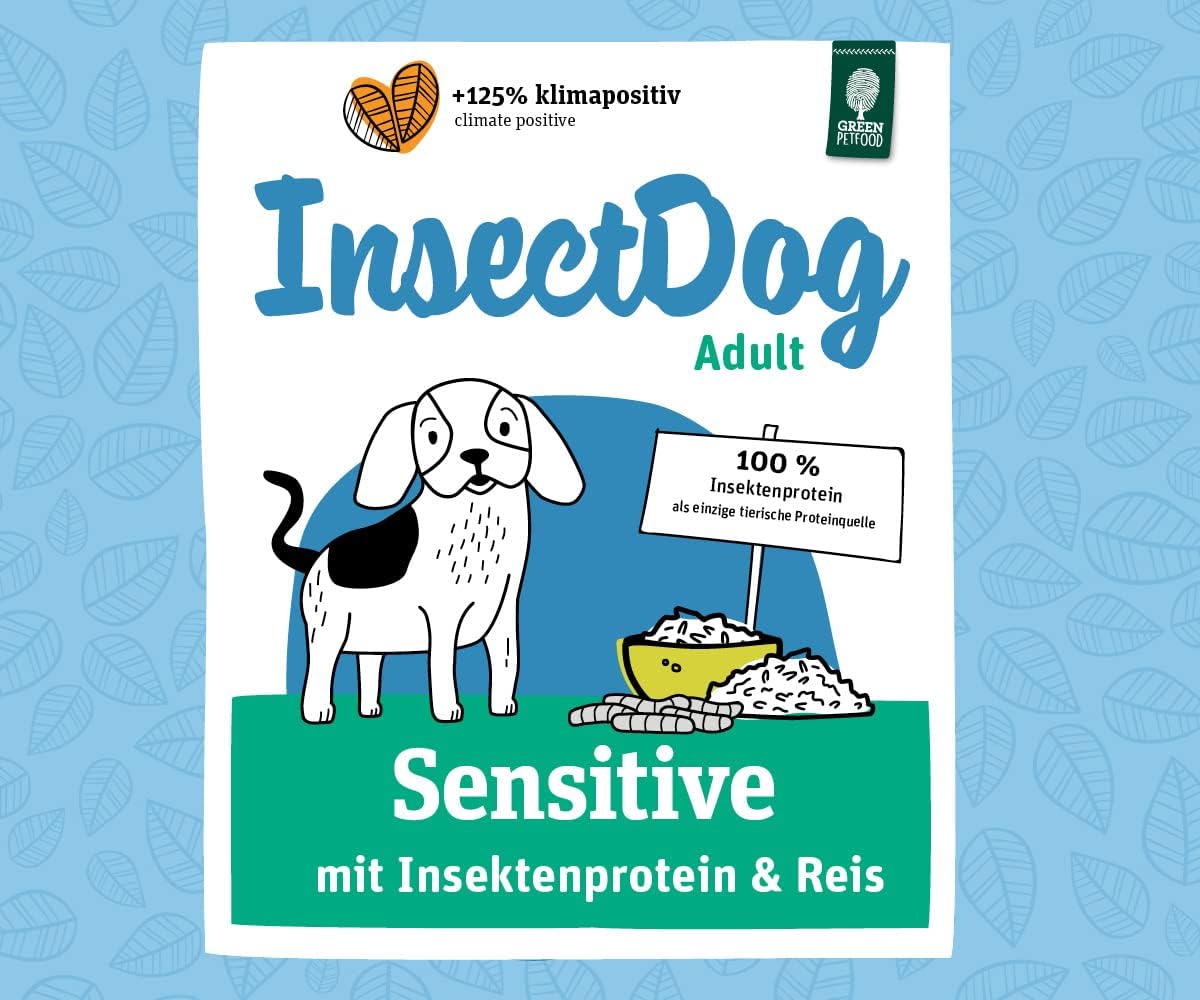 Hunde Trockenfutter mit Insekten und Reis verschiedene Sorten