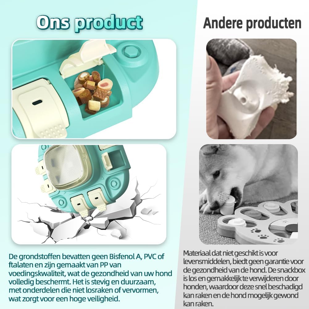 Interaktives Hundespielzeug Intelligenz fuer kleine mittlere grosse Hunde Futtersp