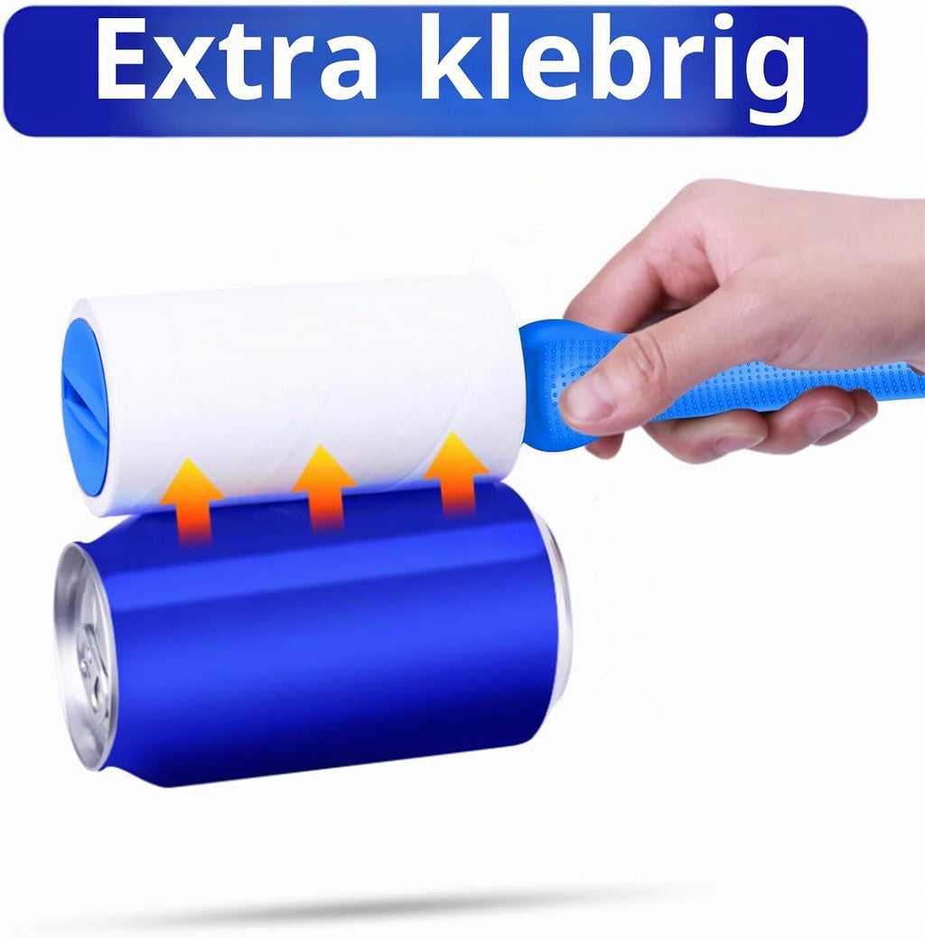 Fusselroller Tierhaare 540 Blatt extra klebend tragbar Kleidung Entferner Gruen