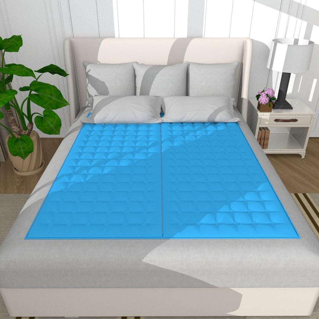 Gel-Kuehlmatte 170x? cm fuer Einzelbett Nachtschweiss Topper Kissen Strandmatte