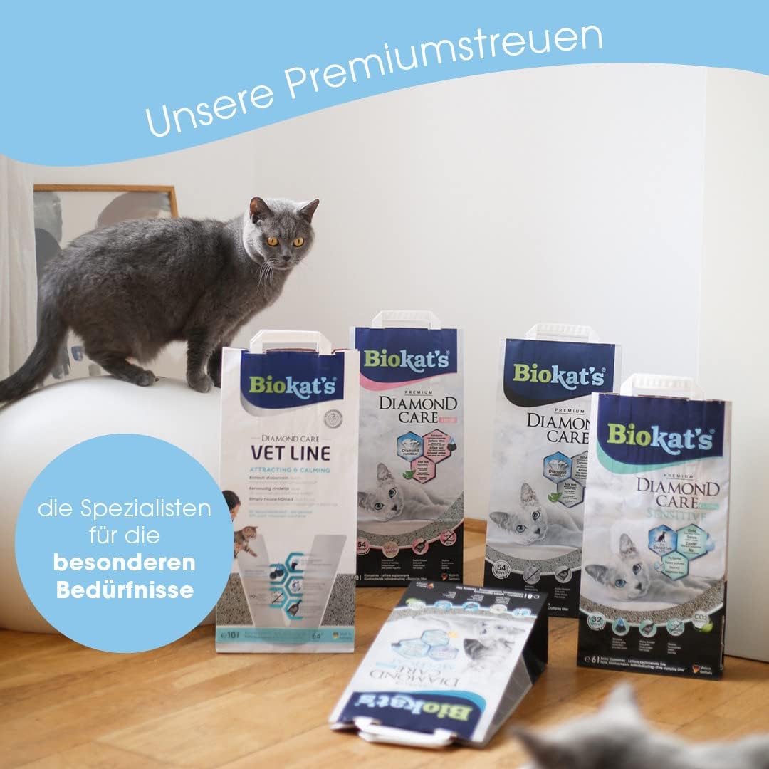 Biokats Diamond Care Katzenstreu Klumpstreu 10L verschiedene Sorten