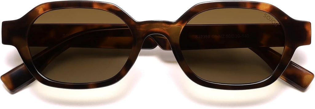 Sojos SJ2389 Polarisierte Hexagon Sonnenbrille Damen Herren UV400