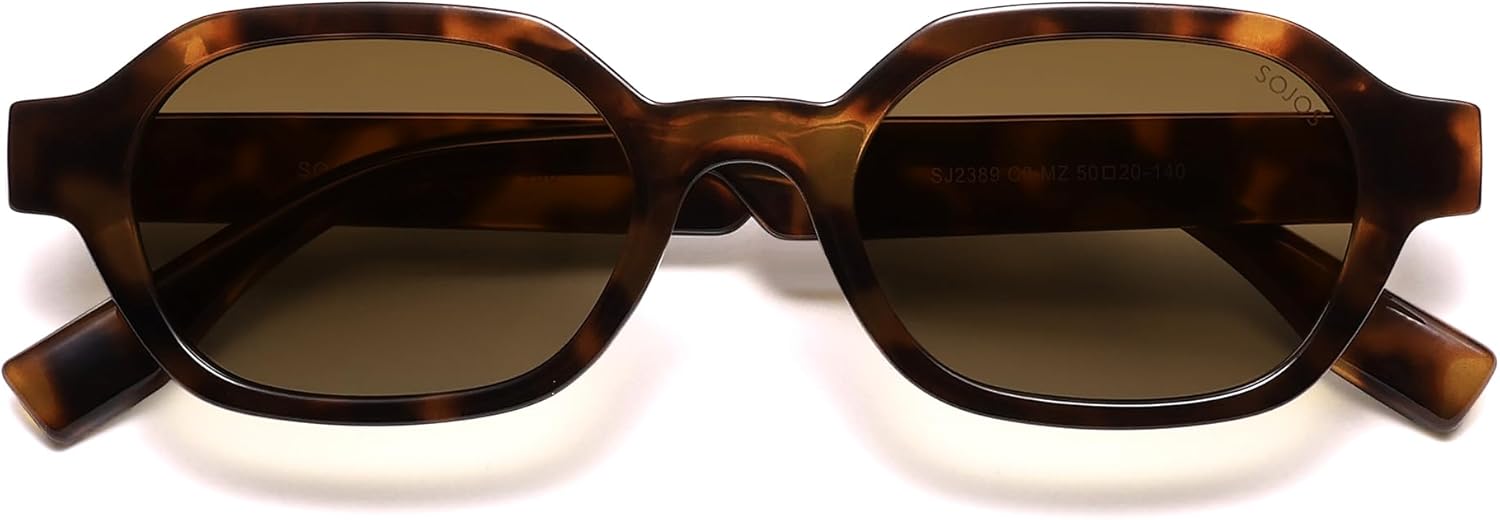 Sojos SJ2389 Polarisierte Hexagon Sonnenbrille Damen Herren UV400