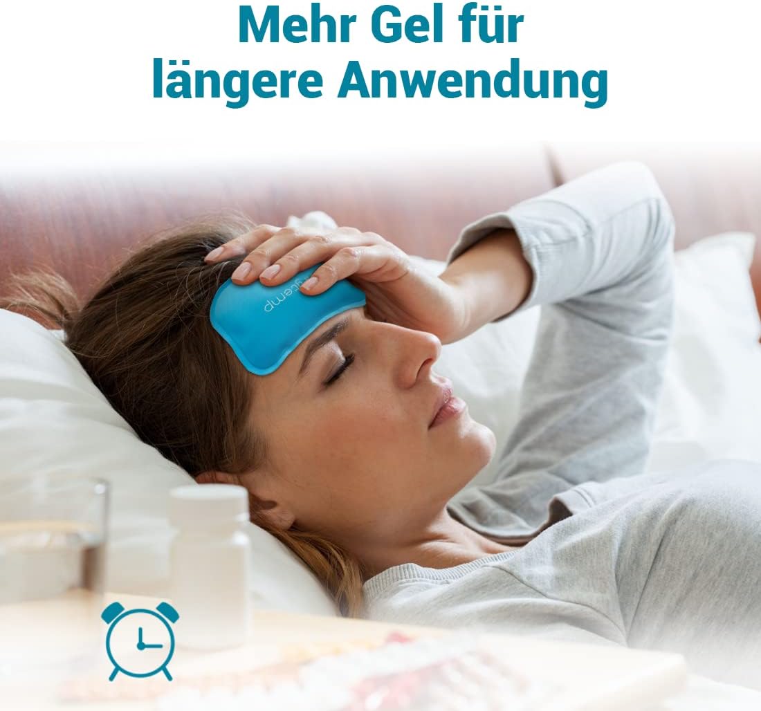 Comfytemp Kuehlpads Gel 7,5x11,5 cm 6er Set Wiederverwendbar Kalt-Warm