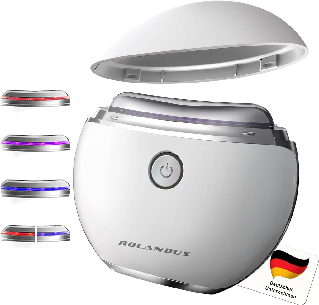 EMS Gua Sha Gesichtsmassagegeraet elektrisch mit Vibration Waerme LED Anti-Falten