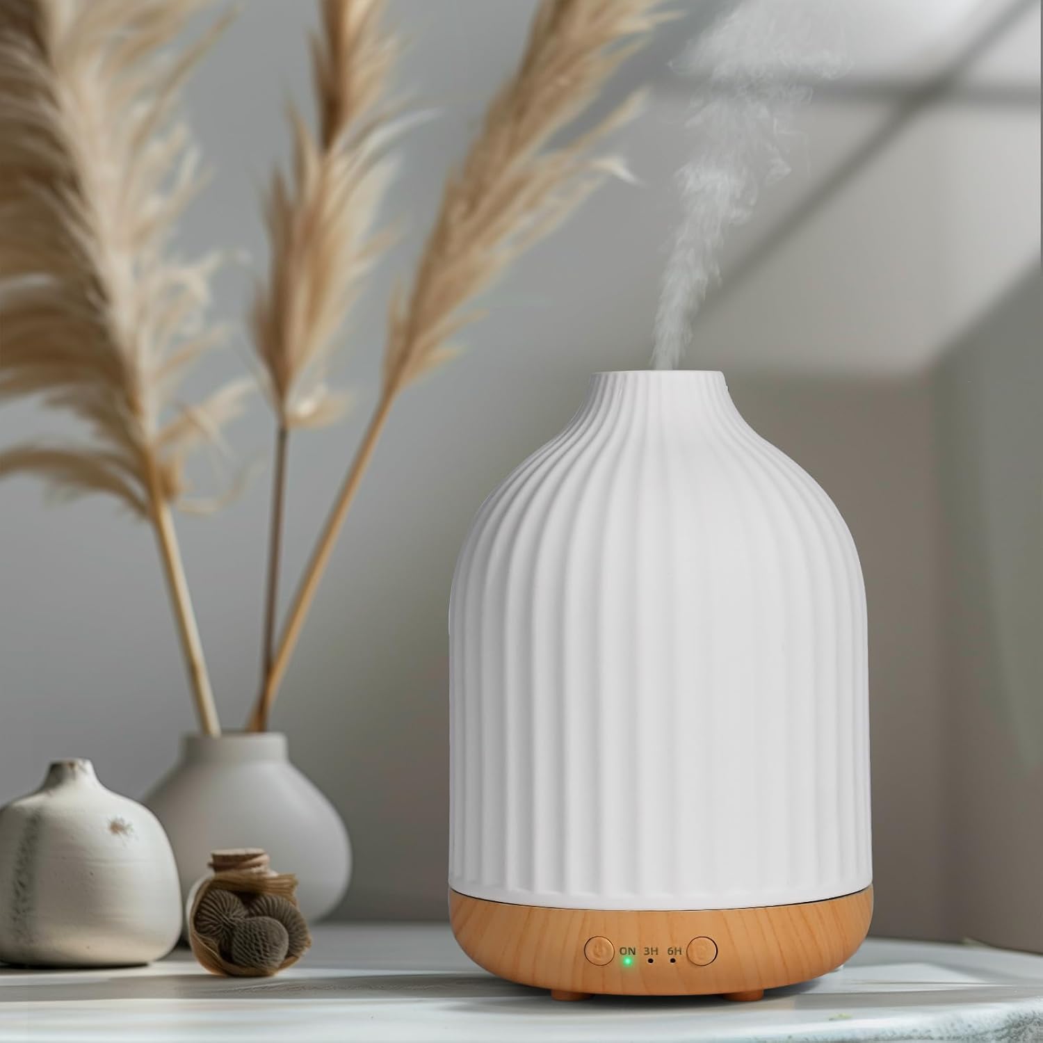 Ultraschall Aroma Diffuser 250 ml Duftdiffusor Luftbefeuchter Weiss