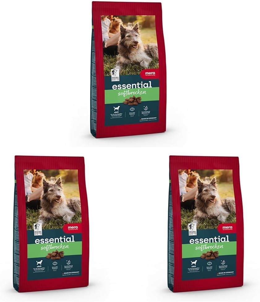 MERA Essential Soft Brocken Hunde Trockenfutter fuer empfindliche Zaehn