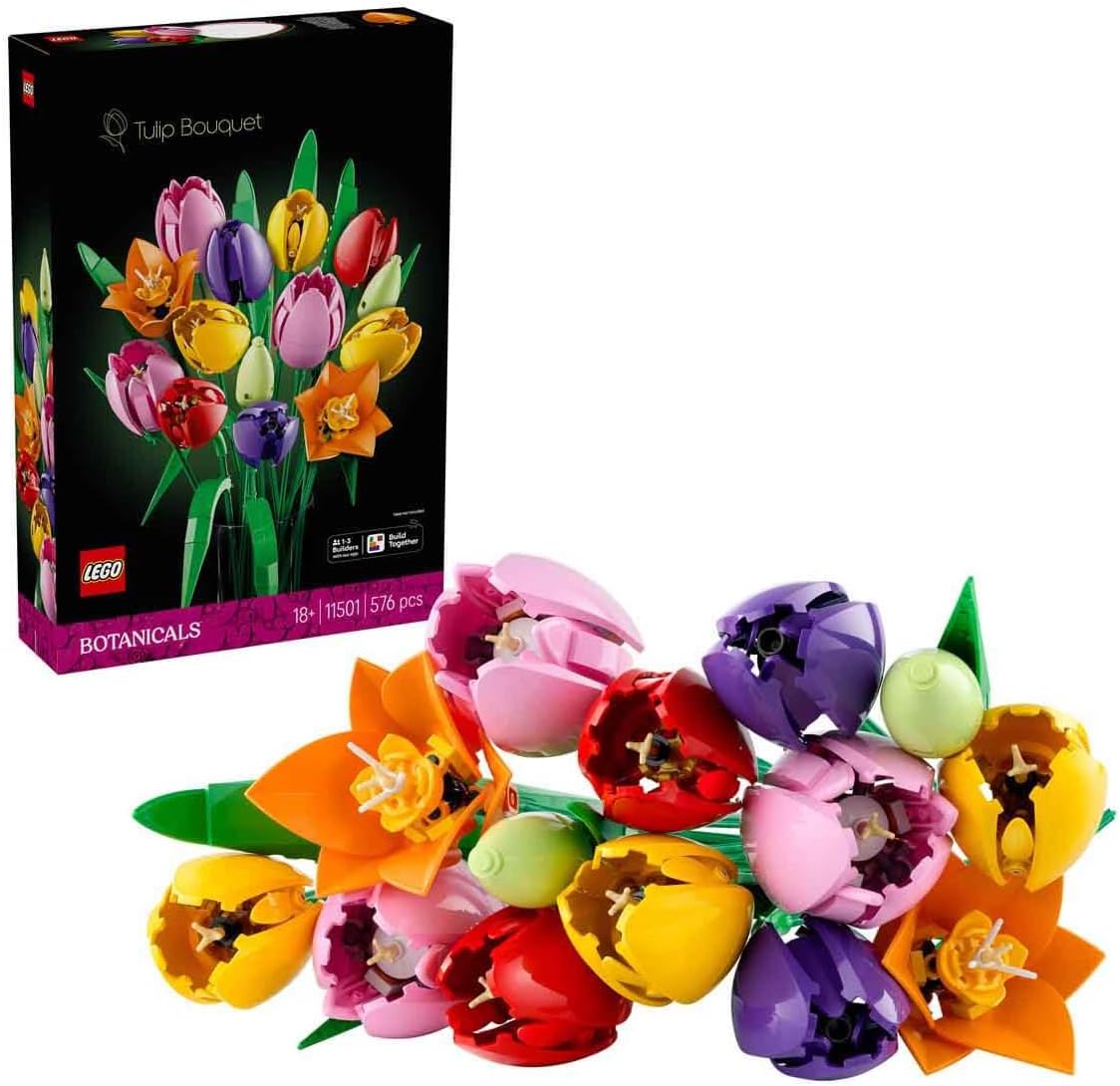 LEGO Botanicals Tulpenstrauss Set Kunstblumen Deko Blumengesteck