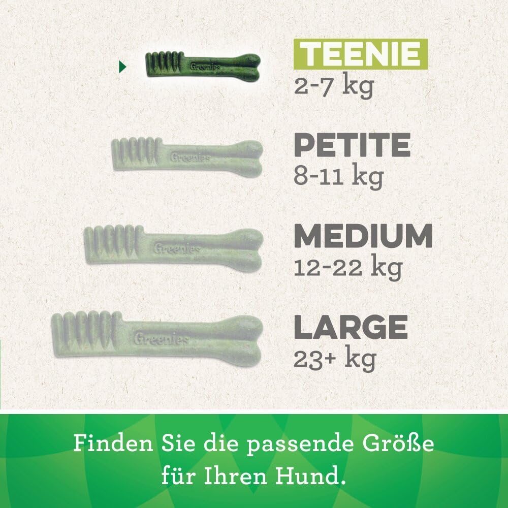 Greenies Dental Treats Teenie Zahnpflegesnacks für sehr kleine Hunde 340 g