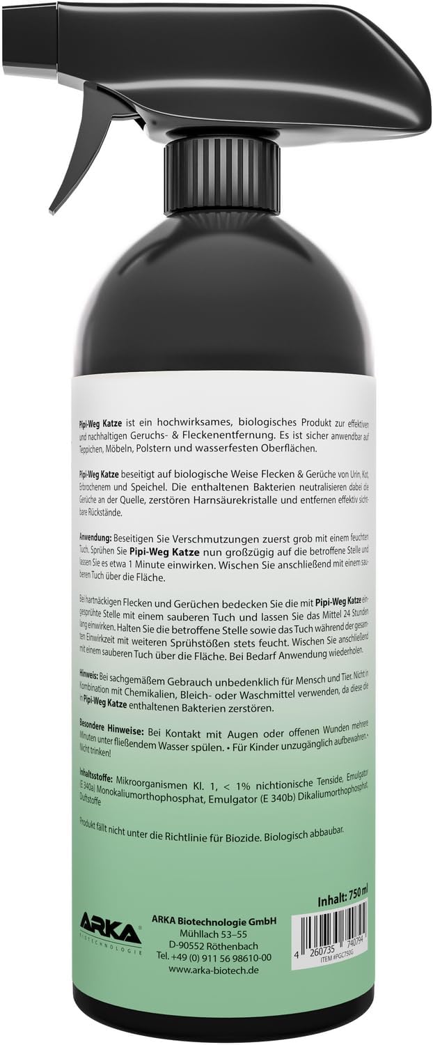 Enzymreiniger gegen Katzenurin | Geruch & Flecken Entferner