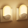 LED Nachtlicht Steckdose mit Daemmerungssensor 2er Set warmweiss 30 lm