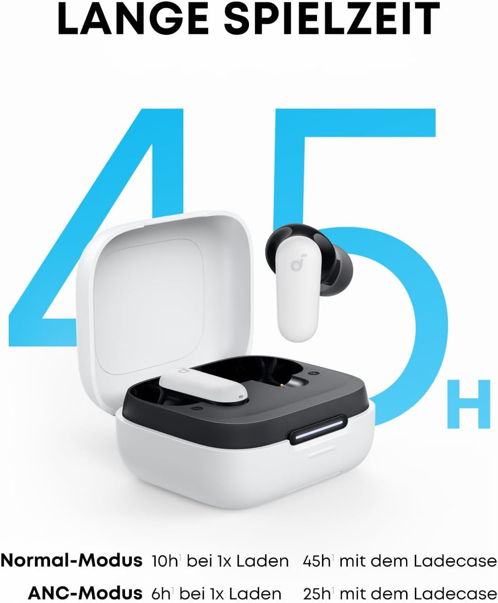 Anker Soundcore P30i In-Ear Bluetooth Kopfhoerer Noise Cancelling 45 Std Akkulauf