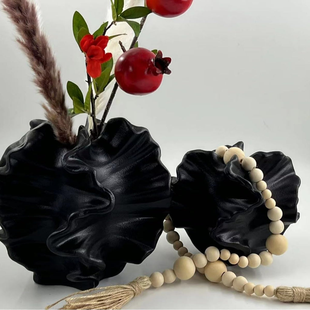 Keramikvase SUKIYPO Beige Boho Nordic Deko Modern Blumenvase
