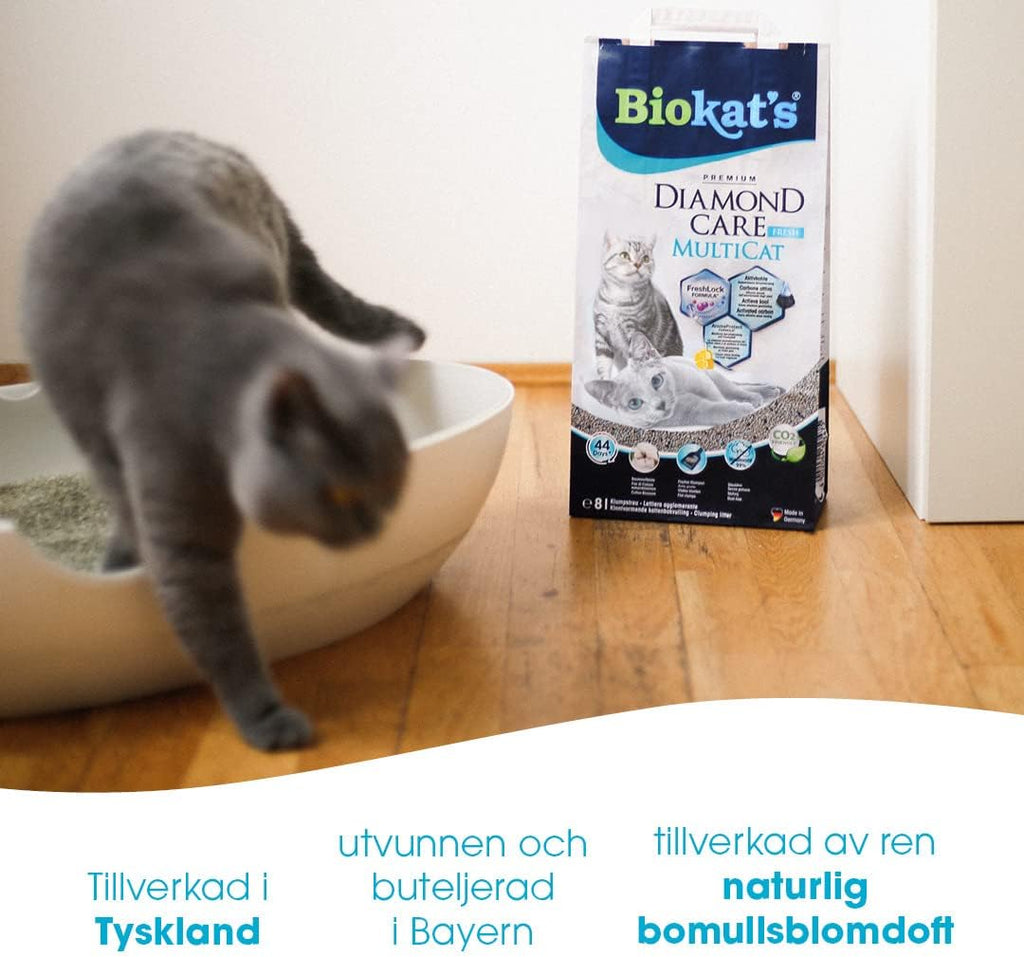Katzenstreu Biokat's Diamond Care MultiCat 1er-3er Pack verschiedene Sorten